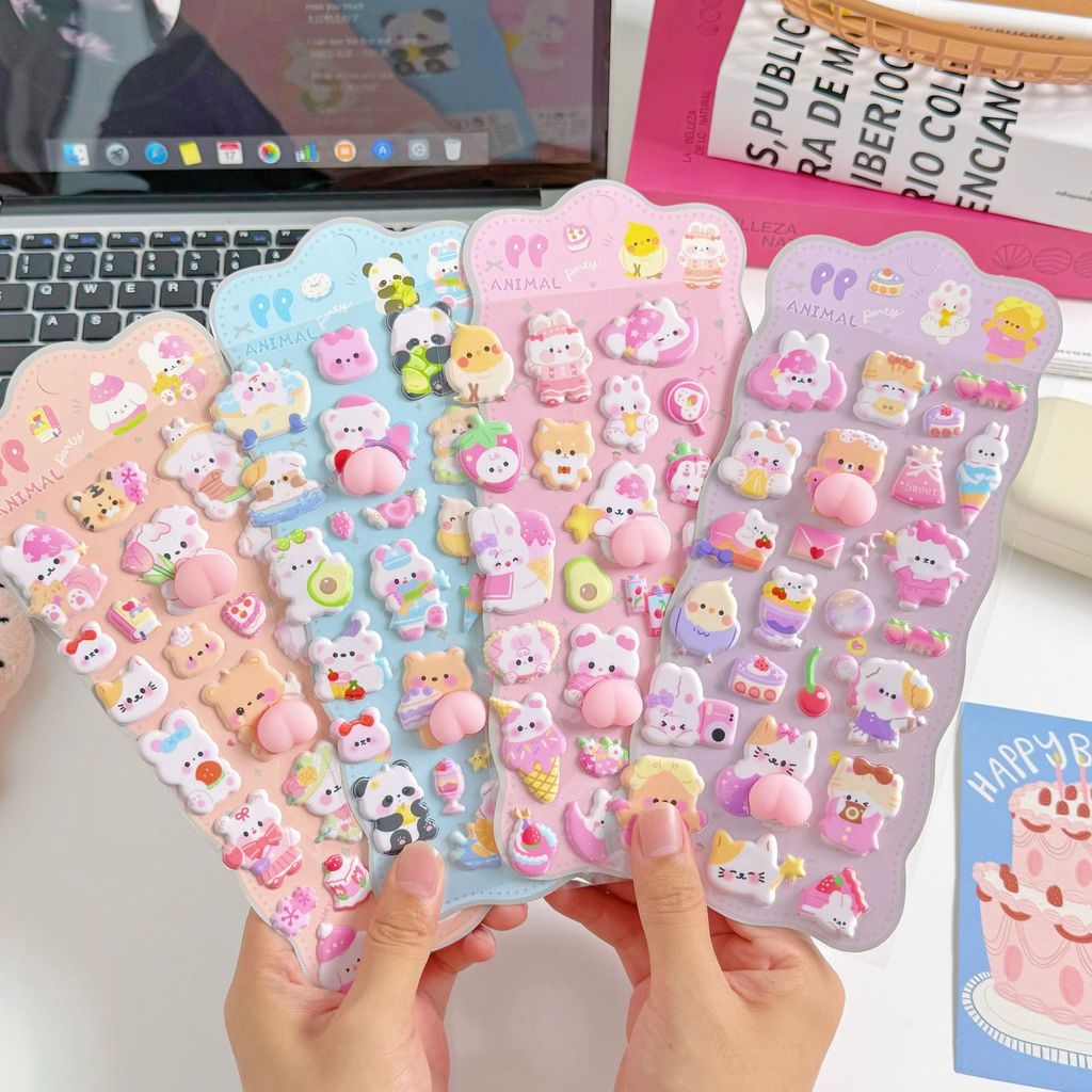 Phone Accessories For Kids - 4개 세트 3D 부드러운 귀여운 엉덩이
