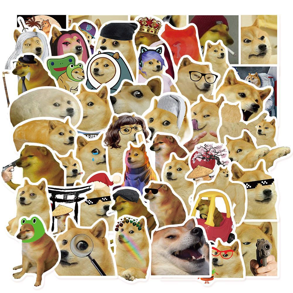 Phone Accessories For Kids - 50Pcs 재미 있은 Doge MEME 스티커