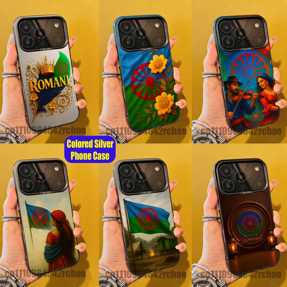 Phone Accessories Logo - 집시 로마니 로마 깃발 휴대폰 케이스