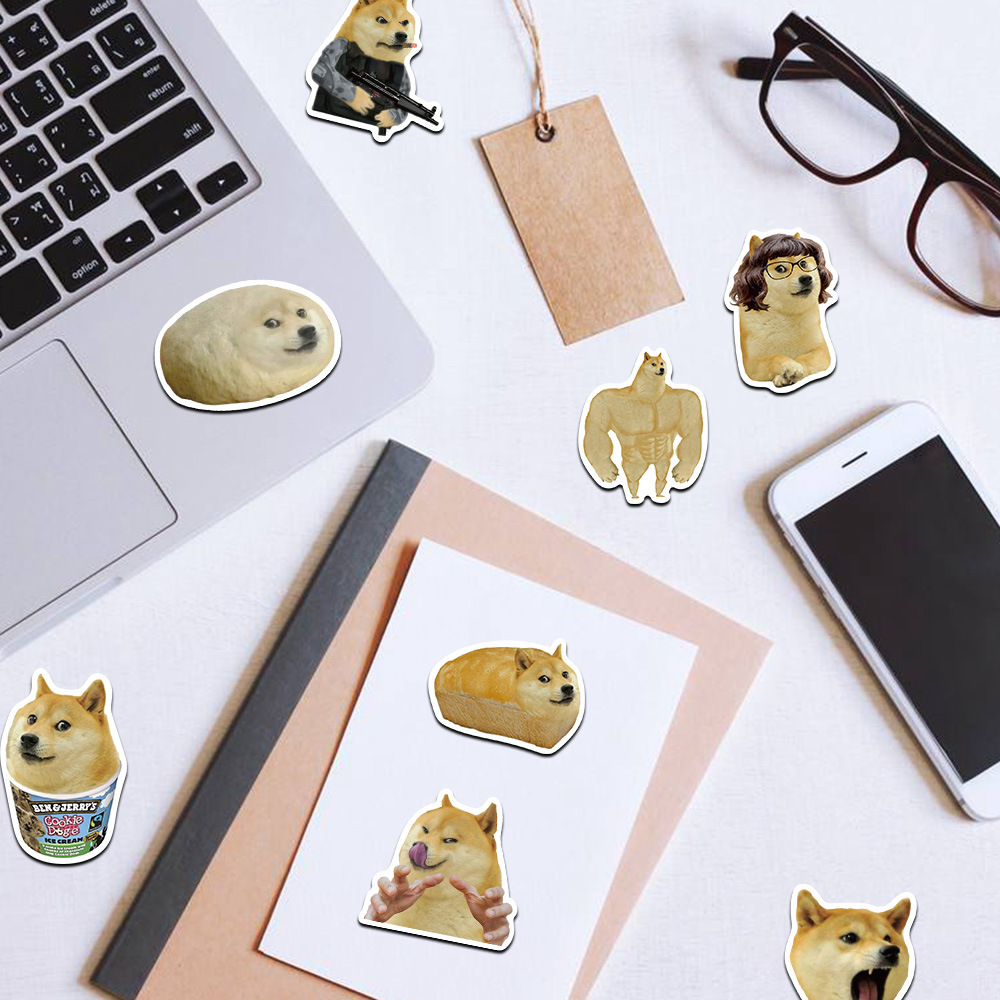 50Pcs 재미 있은 Doge MEME 스티커 뜨거운  - Phone Accessories For Kids 리뷰 및 가격