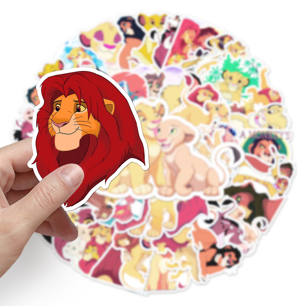 50pcs 영화 라이온 킹 스티커 어린이를위한 만화 애 - Phone Accessories For Kids 리뷰 및 가격
