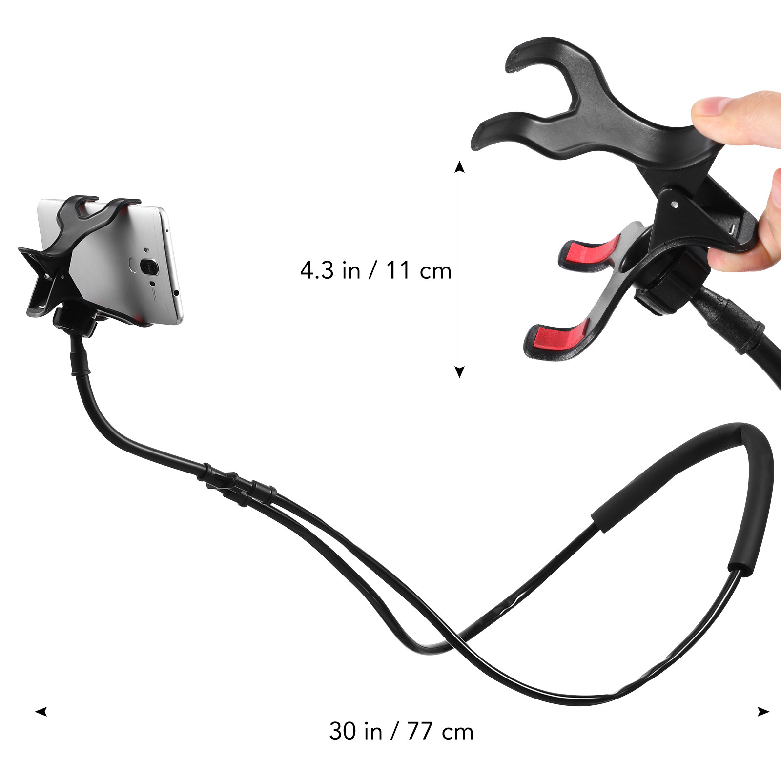 1개입 플렉시블 넥형 핸드폰 거치대, 눕거나 앉거나 서 - Neck Hanging Phone Holder 리뷰 및 가격