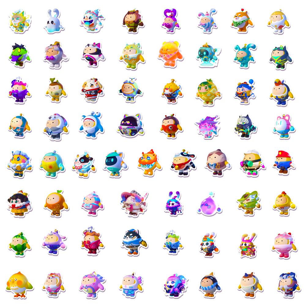 50Pcs Kawaii Eggy 파티 만화 스티커 데칼 - Phone Accessories For Kids 리뷰 및 가격