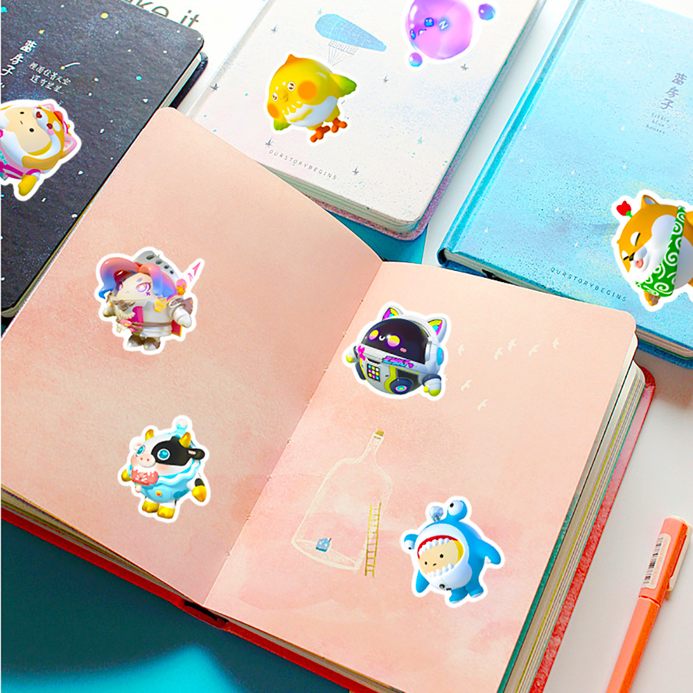 50Pcs Kawaii Eggy 파티 만화 스티커 데칼 - Phone Accessories For Kids 리뷰 및 가격