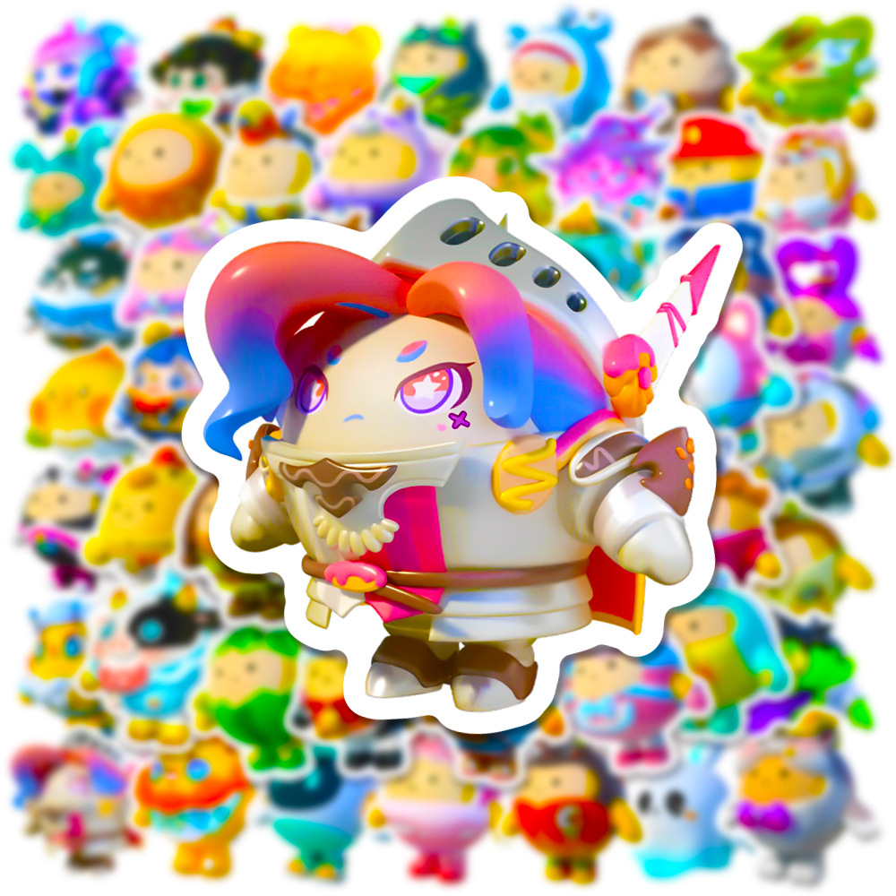 50Pcs Kawaii Eggy 파티 만화 스티커 데칼 - Phone Accessories For Kids 리뷰 및 가격