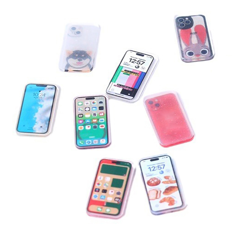 【M】5개 랜덤 인형집 미니어처 휴대폰 장난감 1:12 - Phone Accessories For Kids 리뷰 및 가격