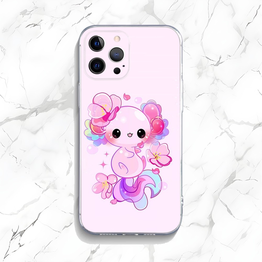 귀여운 Axolotl 휴대폰 케이스, 아이폰 15,14 - Phone Accessories Logo 리뷰 및 가격