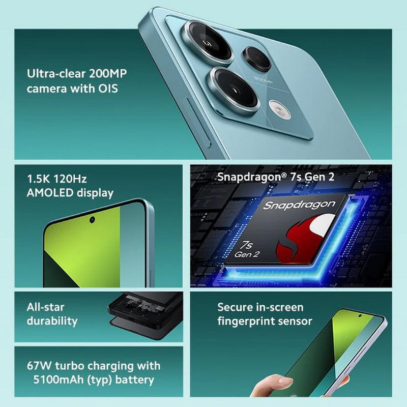 글로벌 펌웨어 샤오미 레드미 노트 13 프로 5G 스마 - Phone Accessories Display 리뷰 및 가격