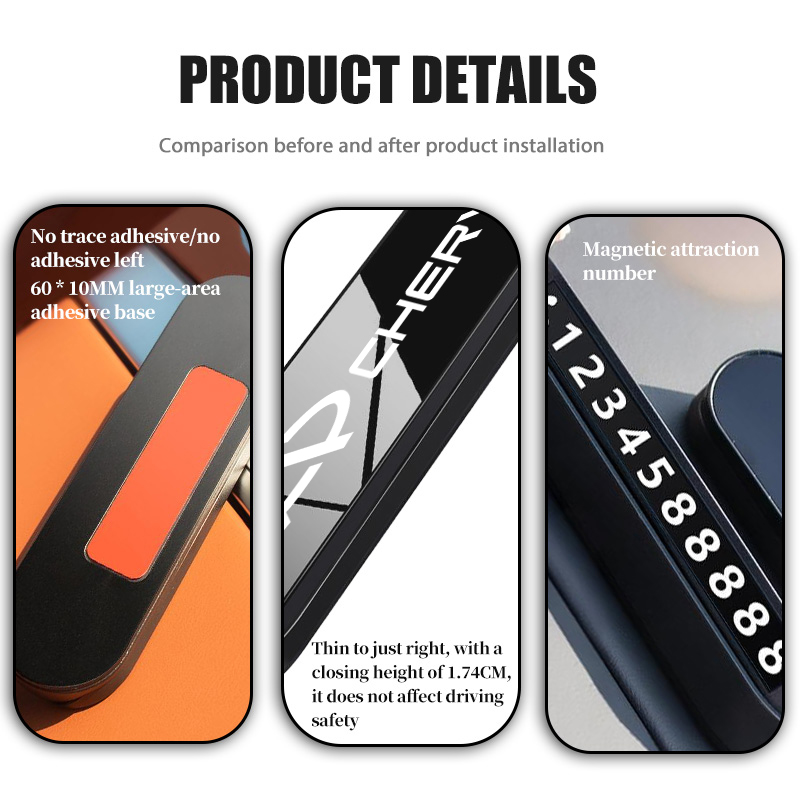 체리 심플카 임시 주차 카드 전화번호 홀더 자동차 내부 - Qq Phone Accessories 리뷰 및 가격